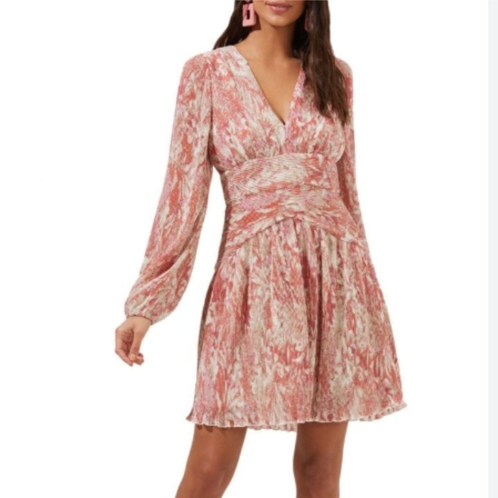 ASTR the Label Pink Long Sleeve Mini